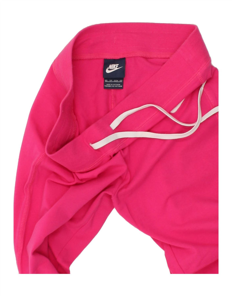 NIKE Girls Tracksuit Trousers Joggers 15-16 Years XS Pink Cotton | Vintage Nike | Thrift | Second-Hand Nike | Used Clothing | Messina Hembry 