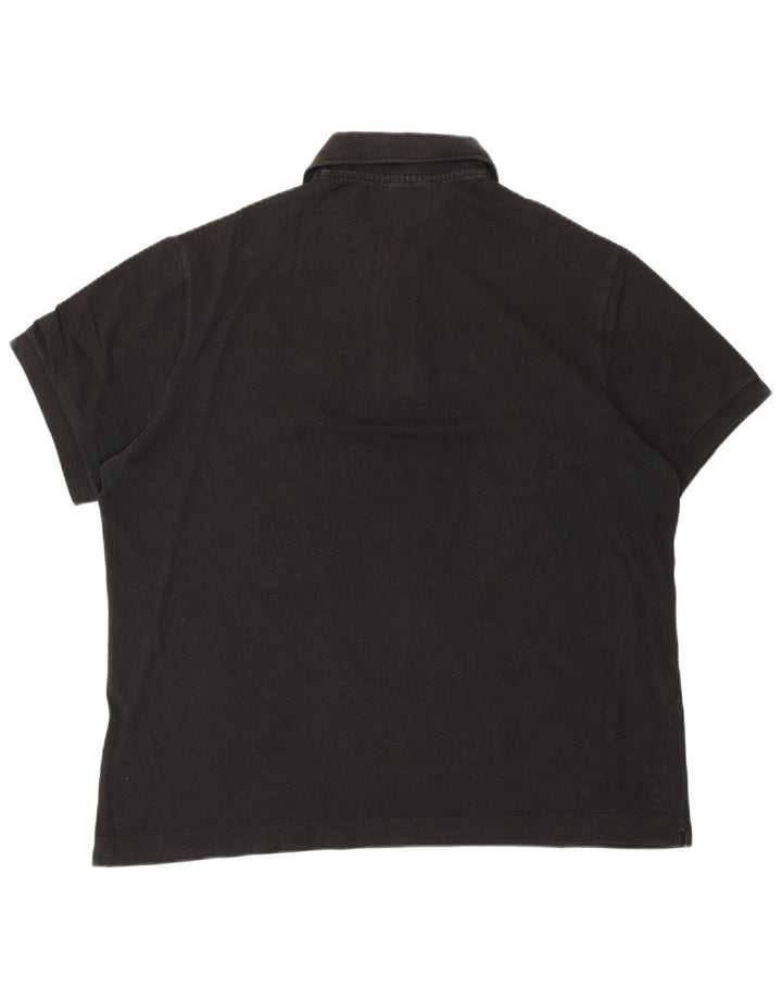 Lacoste Mens Polo Shirt Size 7 2XL Black Cotton