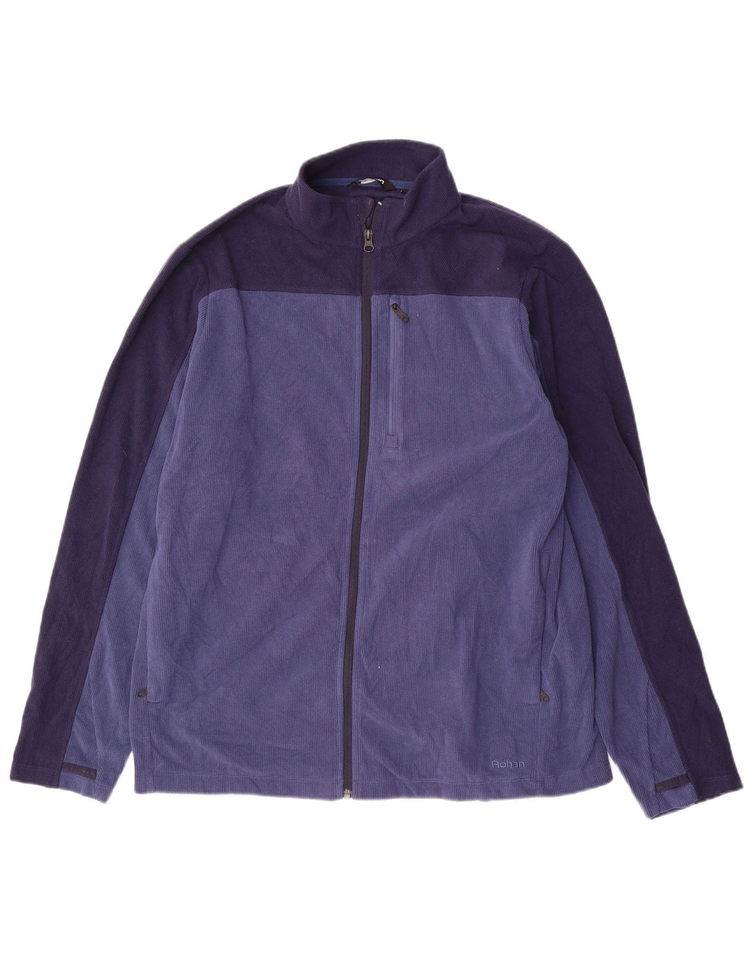 Rohan Mens Tracksuit Top Jacket Large Navy Blue Colourblock Polyester