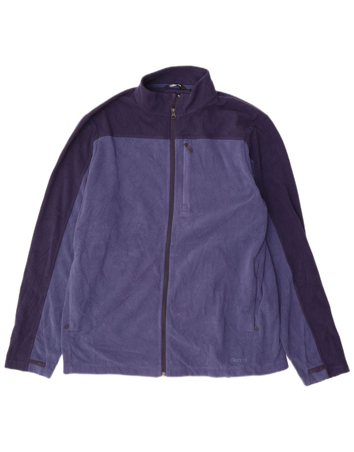 Rohan Mens Tracksuit Top Jacket Large Navy Blue Colourblock Polyester