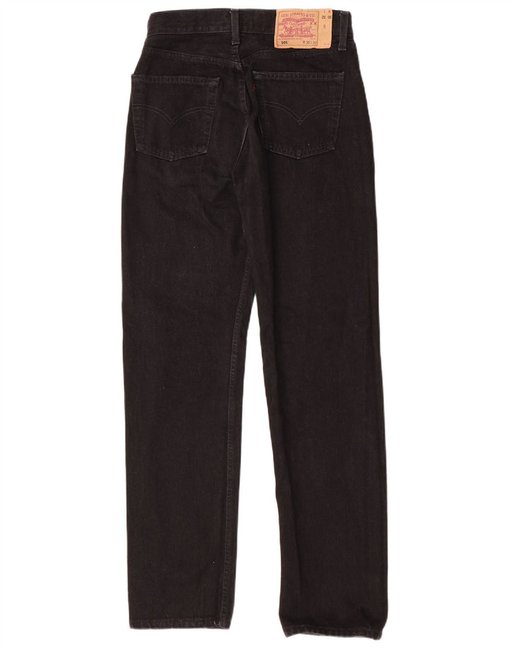 Levi's Mens 501 Straight Jeans W30 L32 Black Cotton