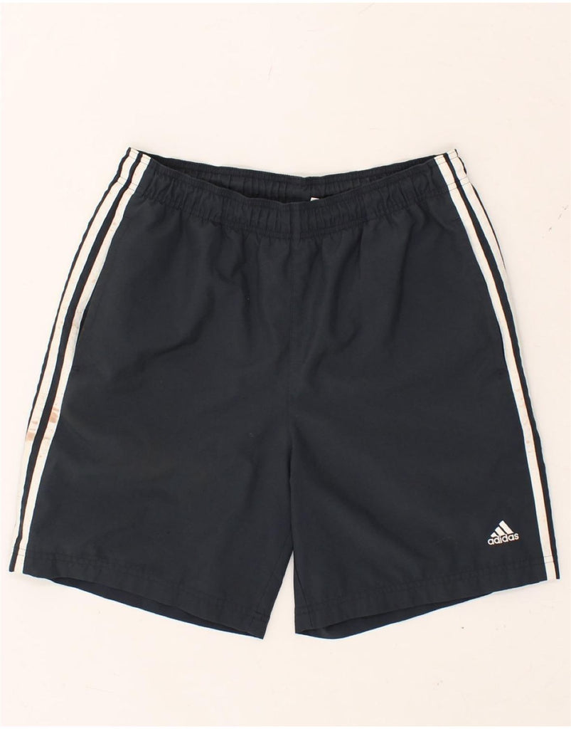 ADIDAS Mens Climalite Sport Shorts Small Navy Blue Polyester | Vintage Adidas | Thrift | Second-Hand Adidas | Used Clothing | Messina Hembry 