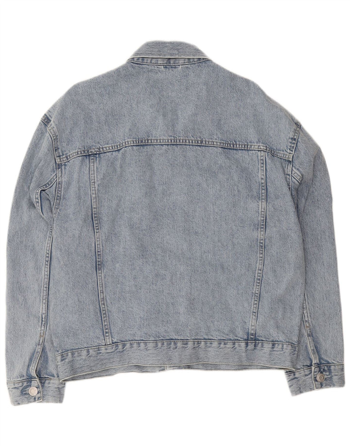 C&A Mens Oversized Denim Jacket UK 40 Large Blue Cotton