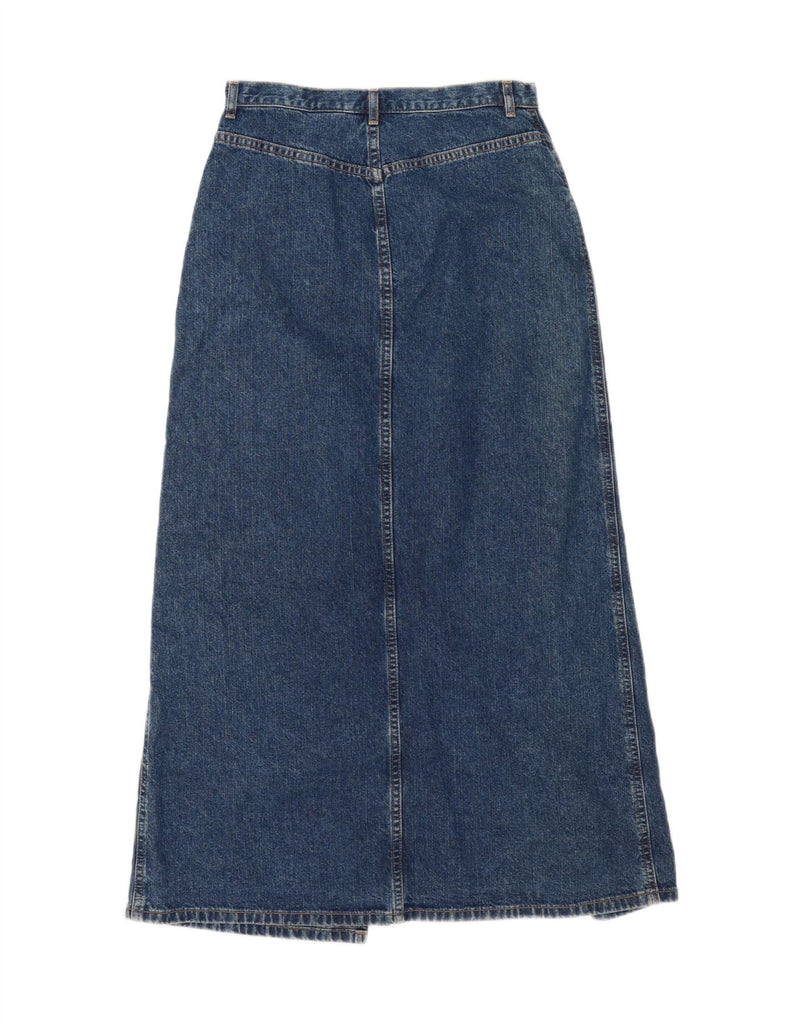 EDDIE BAUER Womens Maxi Denim Skirt US 6 Medium W28  Blue Cotton Vintage Eddie Bauer and Second-Hand Eddie Bauer from Messina Hembry 