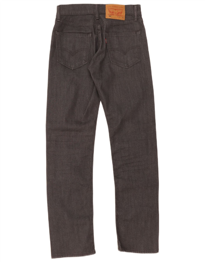 Levi's Mens 504 Straight Jeans W28 L32 Grey Cotton