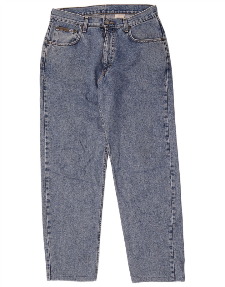 Calvin Klein Mens Tapered Jeans W30 L30 Blue Cotton