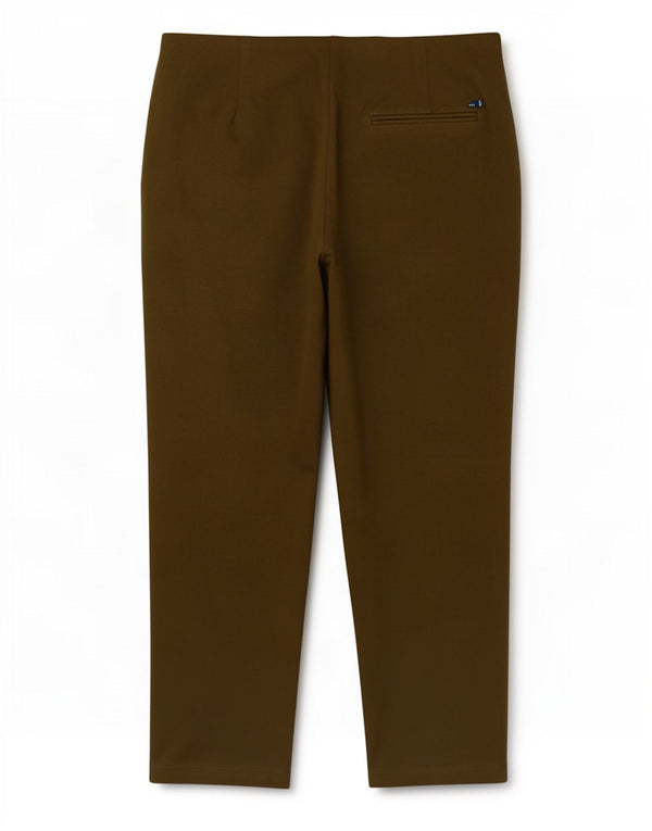 Marks & Spencer Womens Straight Casual Trousers UK 18 XL W36 L28 Khaki