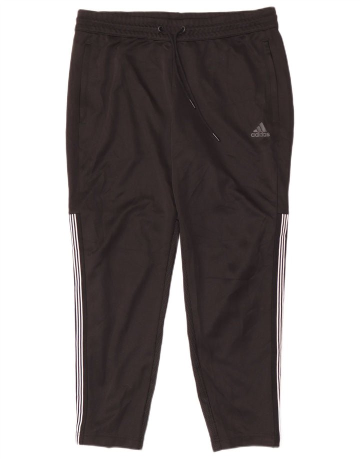 Adidas Mens Tracksuit Trousers Medium Black Polyester