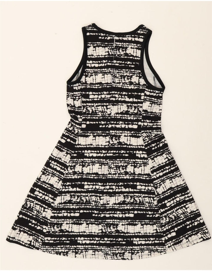 MOSSIMO Womens Sleeveless A-Line Dress UK 10 Small Black Flecked