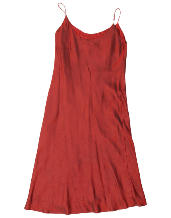 Demetrios Womens Evening Sheath Dress UK 16 Large Burgundy Floral