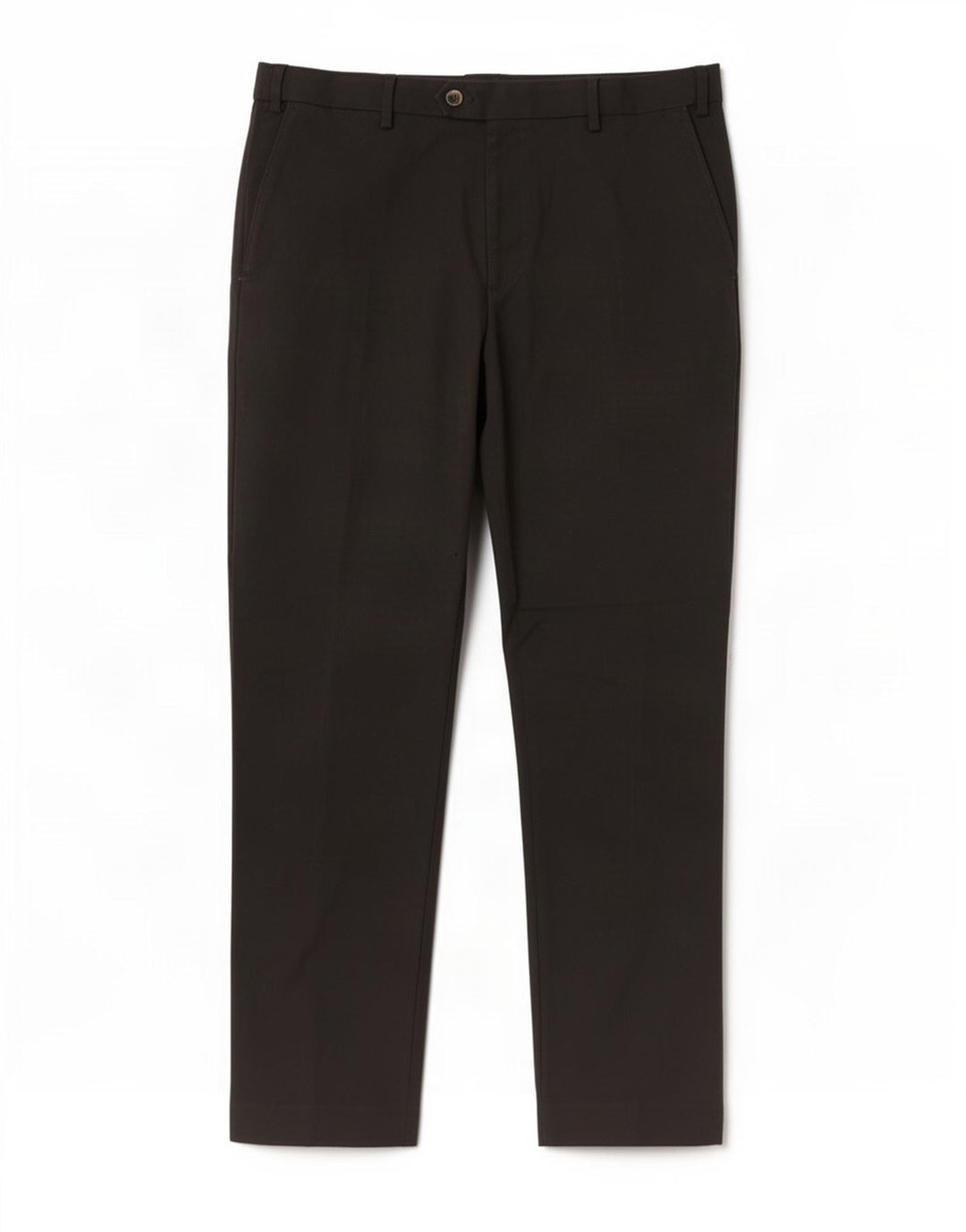Marks & Spencer Mens Straight Regular Suit Trousers W36 L31 Black Polyester