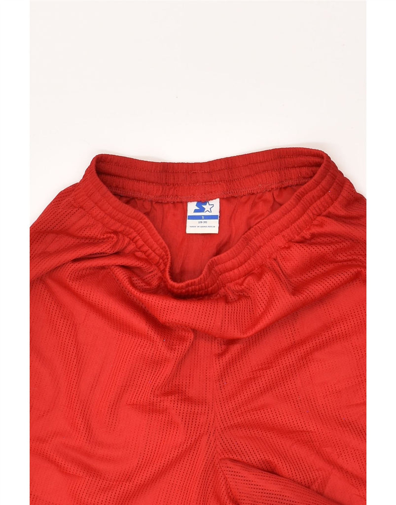 STARTER Mens Sport Shorts Small Red Polyester | Vintage Starter | Thrift | Second-Hand Starter | Used Clothing | Messina Hembry 