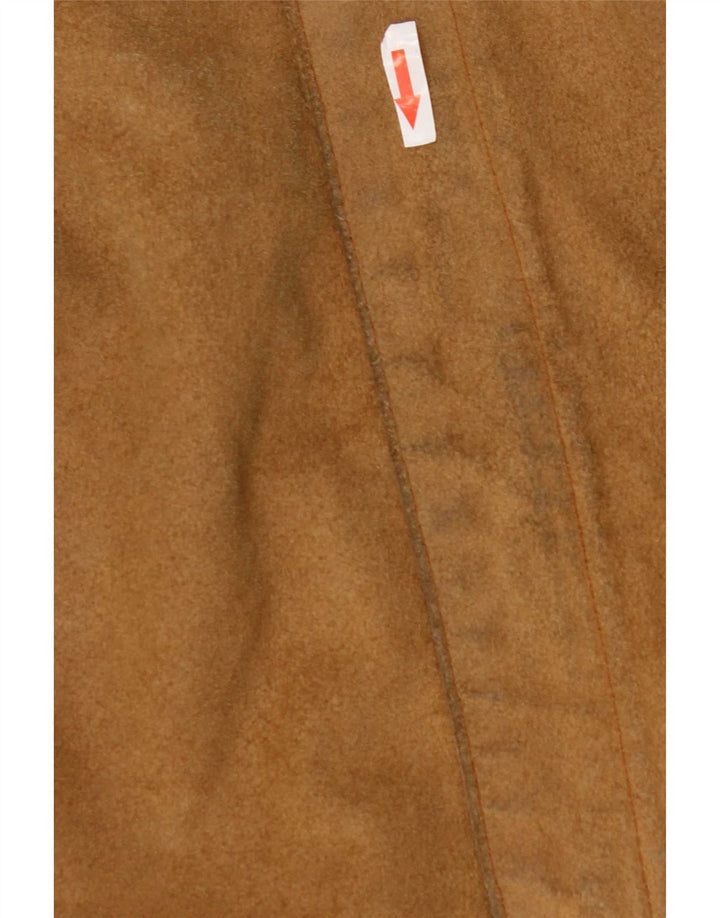 Conbipel Mens Suede Jacket IT 56 2XL Beige Leather