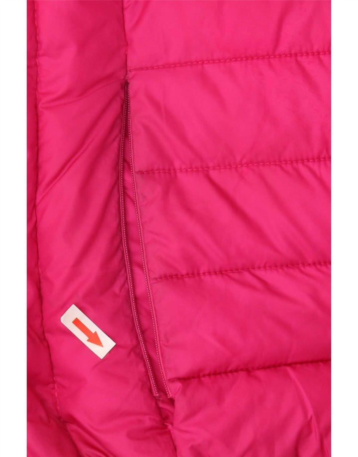 Ellesse Girls Hooded Padded Jacket 12-13 Years Pink Polyester