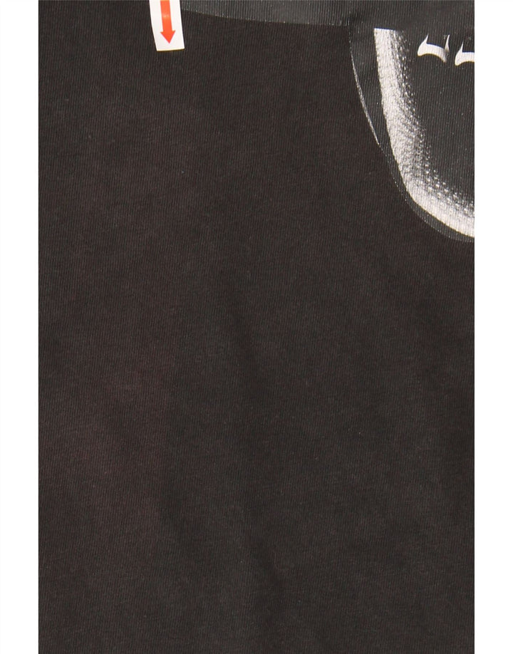 ADIDAS Mens Graphic T-Shirt Top Small Black Cotton