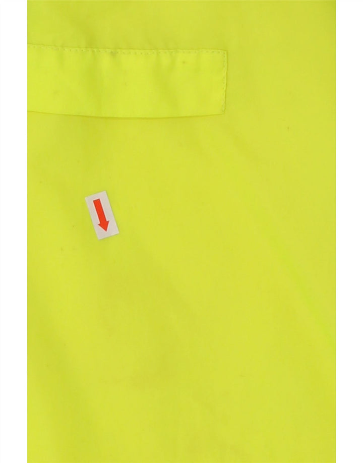 DIADORA Mens Hooded Pullover Rain Jacket UK 36 Small Yellow Colourblock Vintage Diadora and Second-Hand Diadora from Messina Hembry 