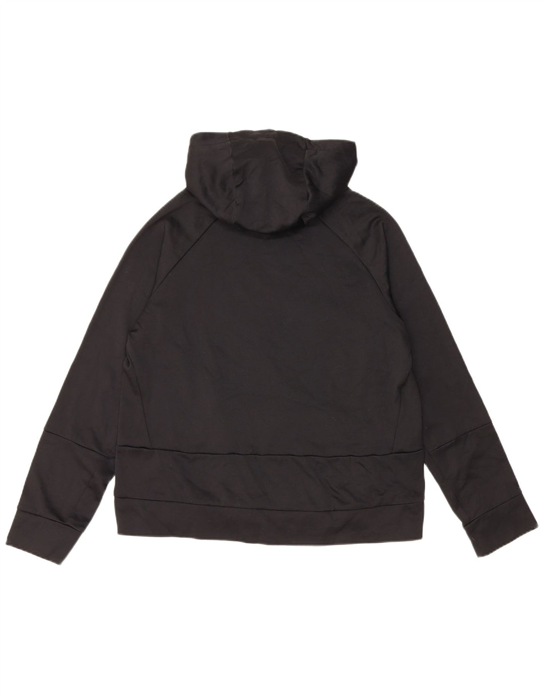 NIKE Boys Dri Fit Graphic Hoodie Jumper 13-14 Years XL Black Polyester