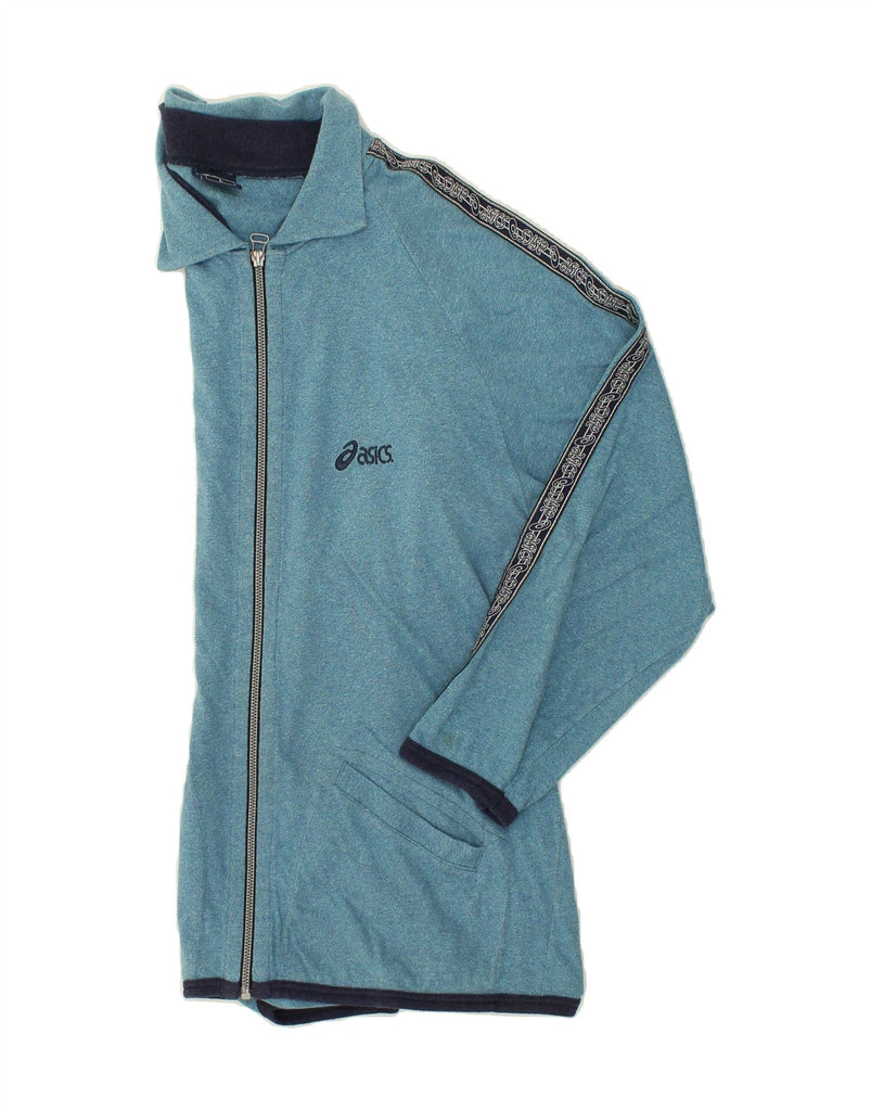 ASICS Mens Tracksuit Top Jacket Large Blue Cotton | Vintage Asics | Thrift | Second-Hand Asics | Used Clothing | Messina Hembry 