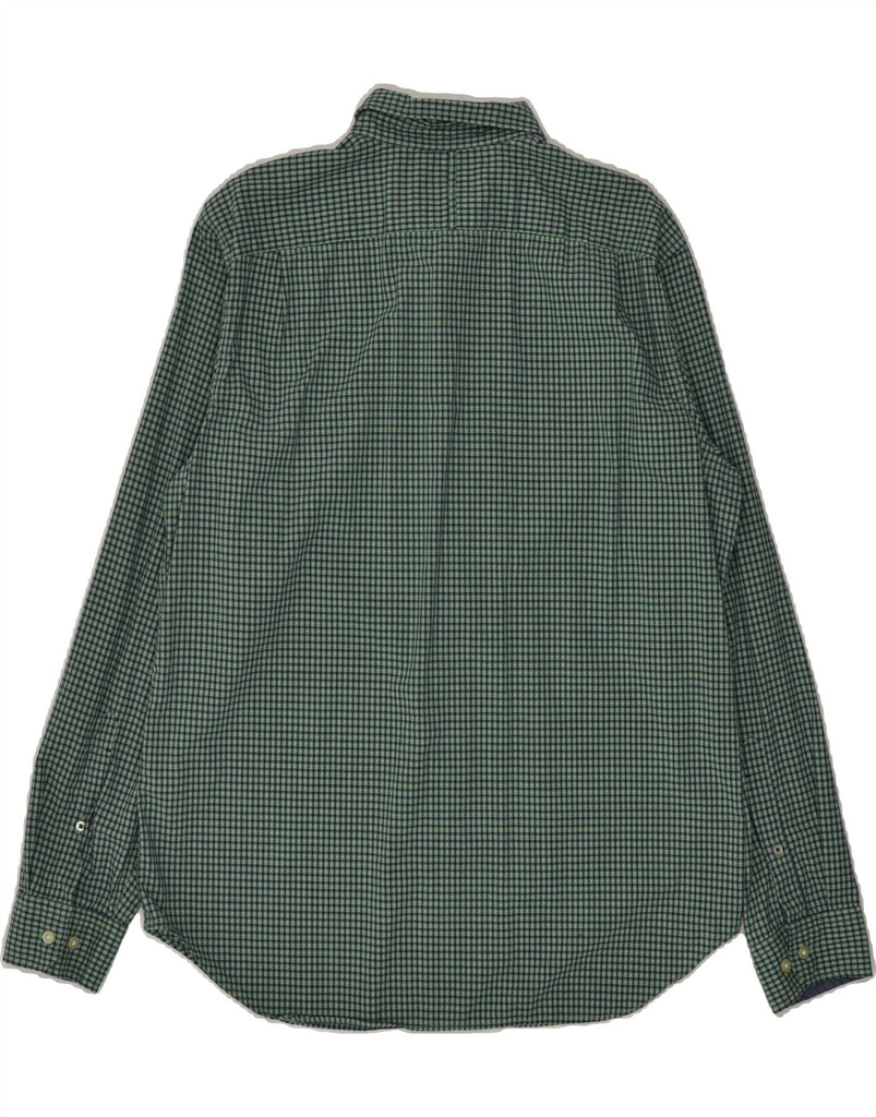 BANANA REPUBLIC Mens Camden Fit Shirt Large Green Check Cotton | Vintage Banana Republic | Thrift | Second-Hand Banana Republic | Used Clothing | Messina Hembry 