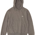 NIKE Mens Hoodie Jumper UK 39/41 Medium Grey Cotton
