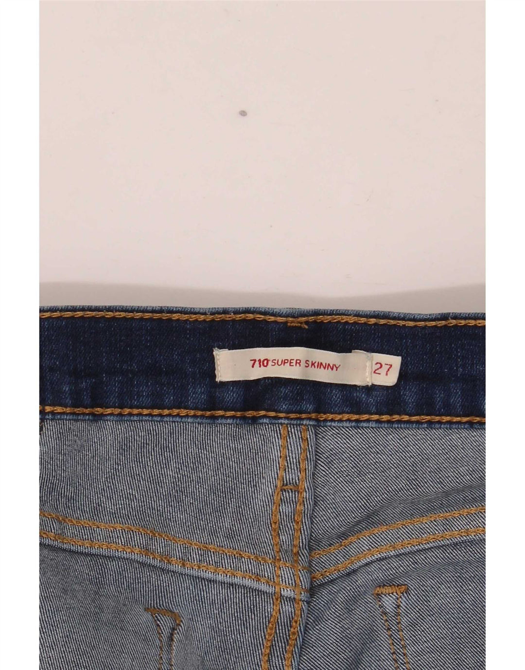 Levi's Womens 710 Super Skinny Jeans W27 L28 Navy Blue