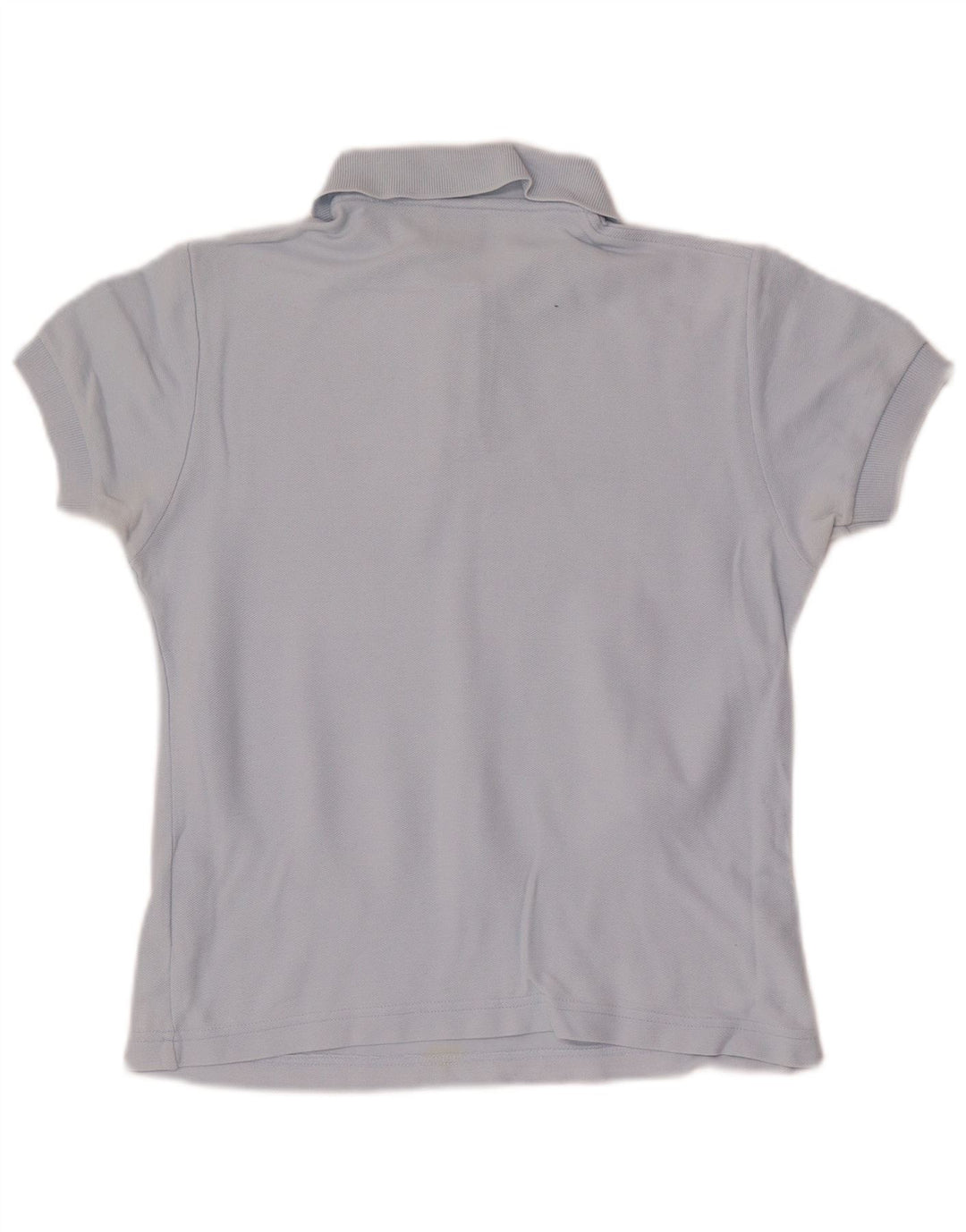 Fila Womens Crop Polo Shirt IT 40 Small Blue Cotton