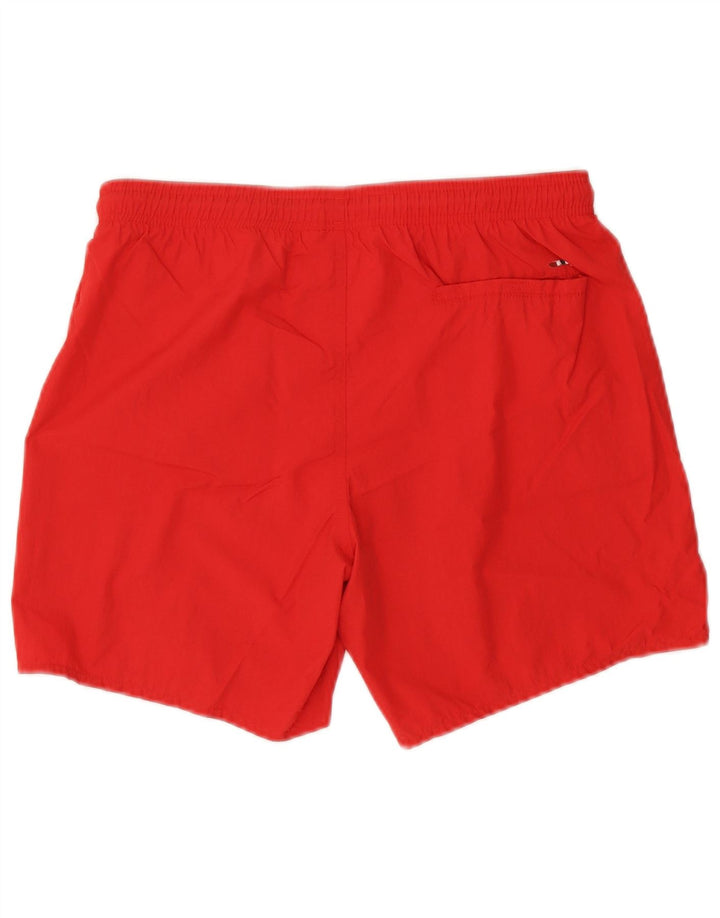 Napapijri Mens Graphic Swimming Shorts Small Red Polyamide Beach