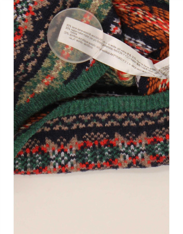 Zara Womens Crop Waistcoat UK 12 Medium Multicoloured Wool