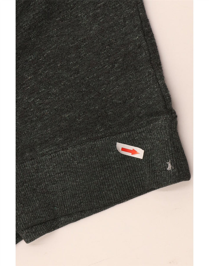 Reiss Mens Sweatshirt Jumper Small Green Flecked Cotton