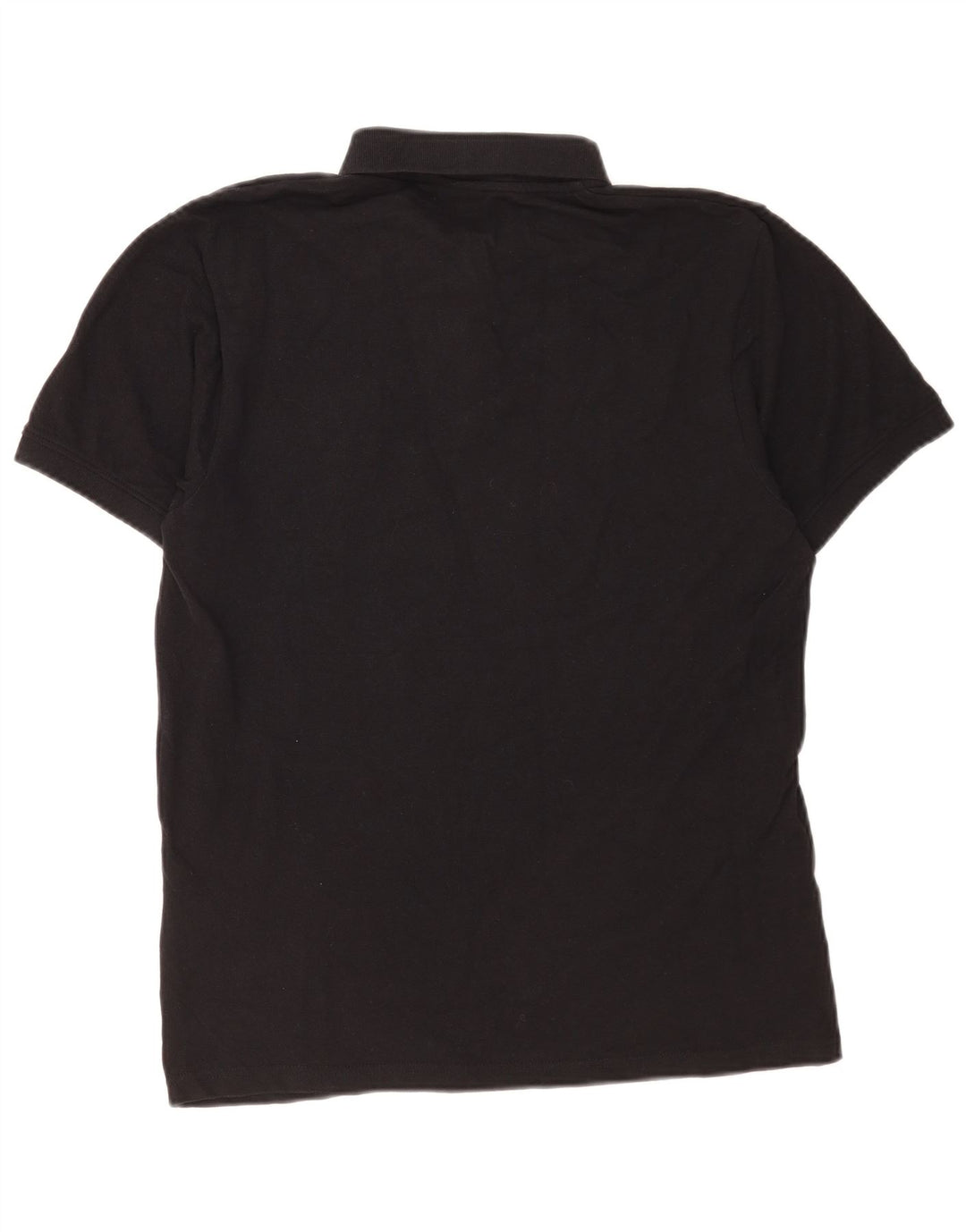 Russell Athletic Mens Polo Shirt Large Black Cotton