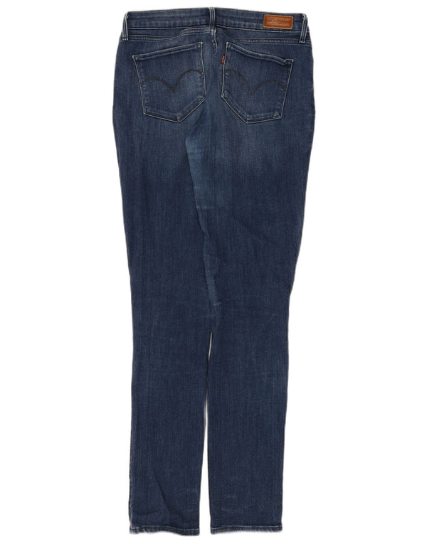 Levi's Womens Bold Curve Skinny Jeans W29 L34 Blue Cotton
