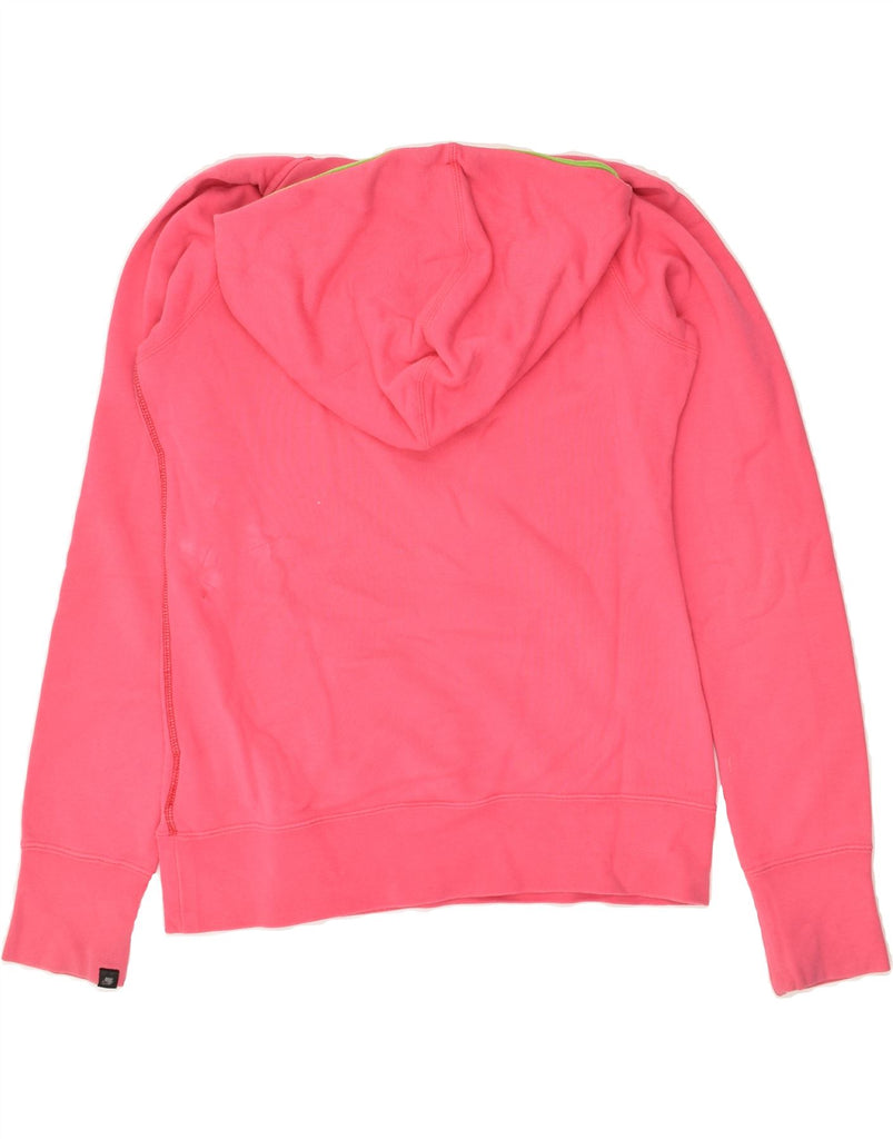 NIKE Girls 1/4 Zip Hoodie Jumper 13-14 Years XL Pink Cotton | Vintage Nike | Thrift | Second-Hand Nike | Used Clothing | Messina Hembry 