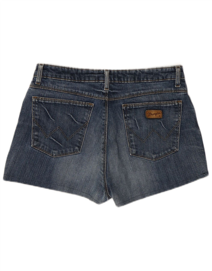 Wrangler Womens Denim Hot Pants W32 Large Blue Cotton