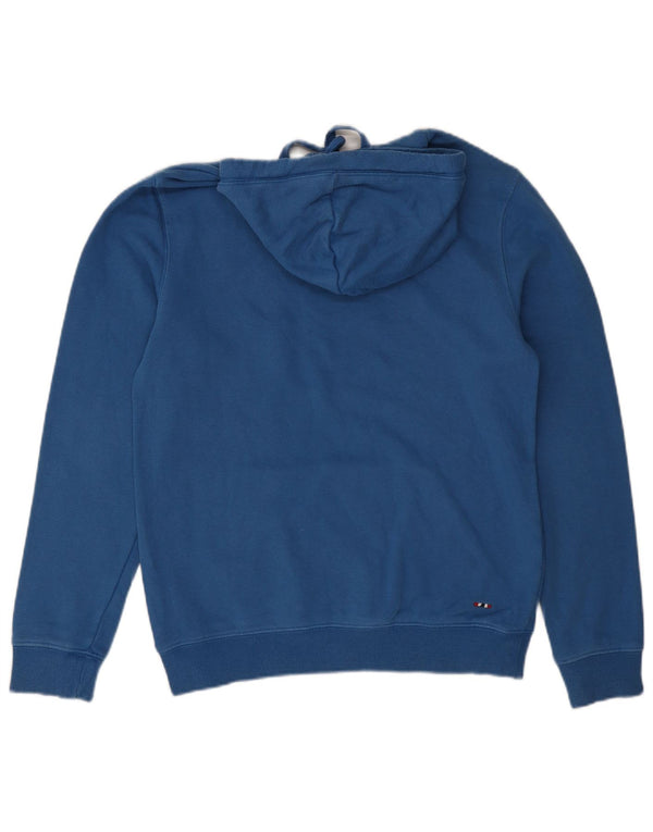 Napapijri Mens Graphic Hoodie Jumper Small Blue Cotton