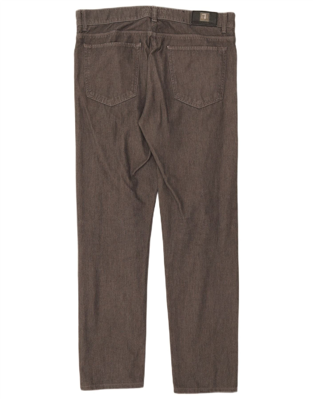 Trussardi Mens Straight Casual Trousers W33 L31 Grey