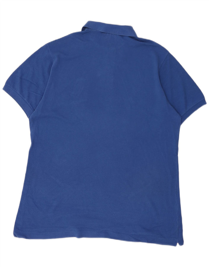 Lacoste Mens Polo Shirt Size 7 2XL Blue Cotton