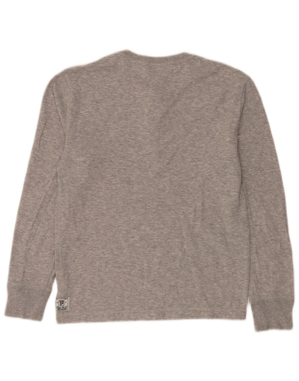 Polo Ralph Lauren Mens Sweatshirt Jumper Small Grey Flecked Cotton