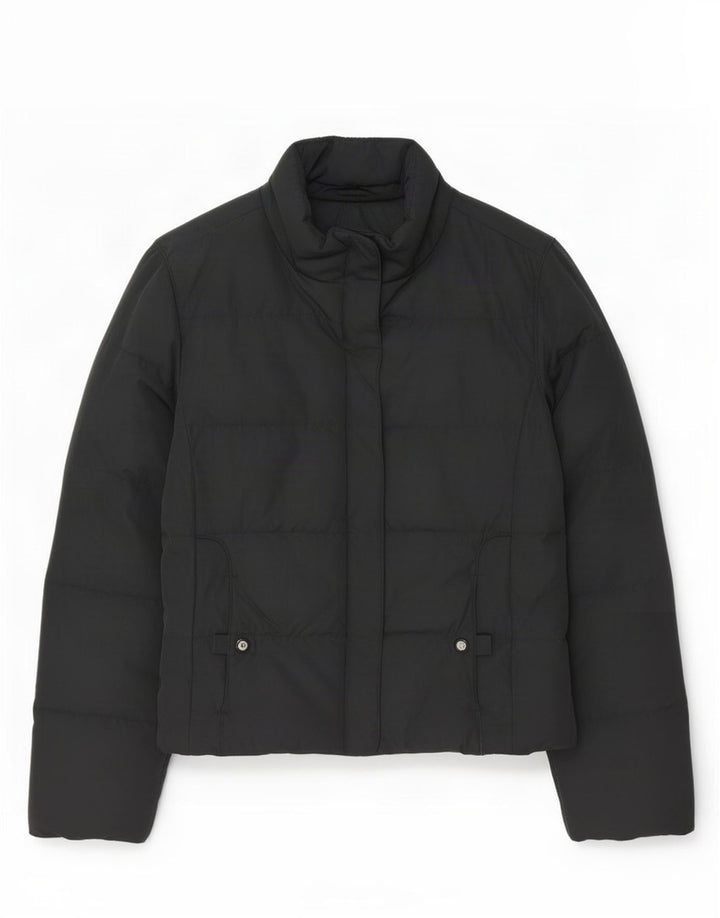 Champion Womens Padded Jacket UK 14 Medium Black Polyester