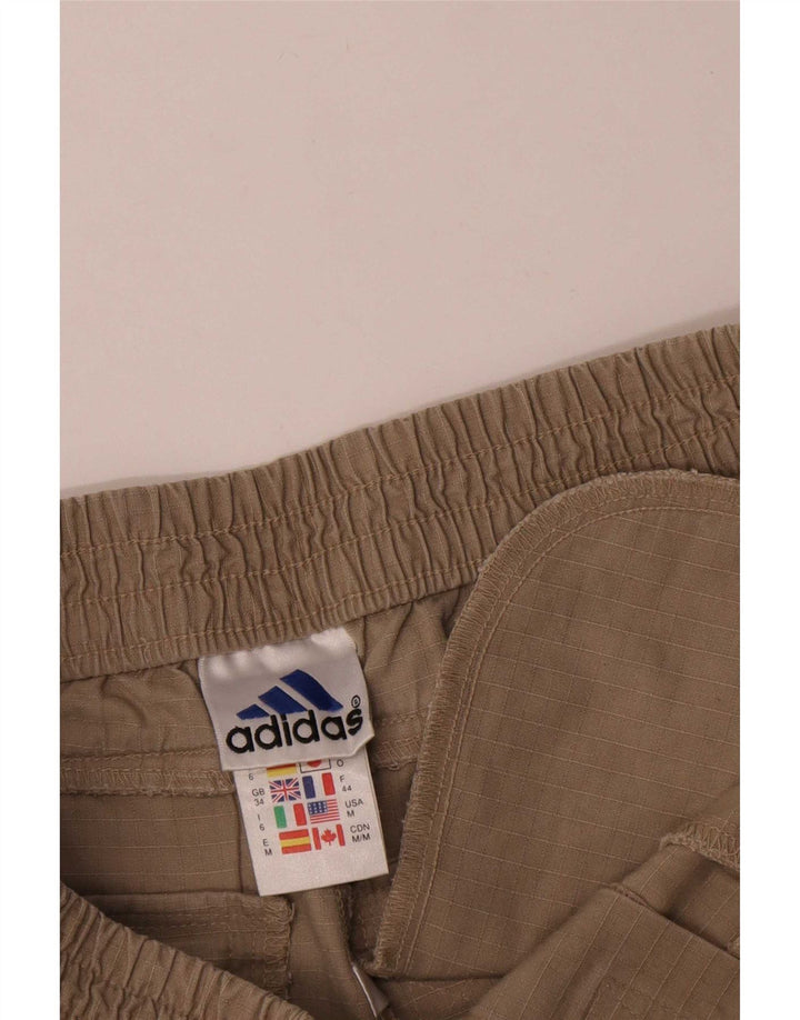 Adidas Mens Cargo Shorts Medium W34  Beige Cotton