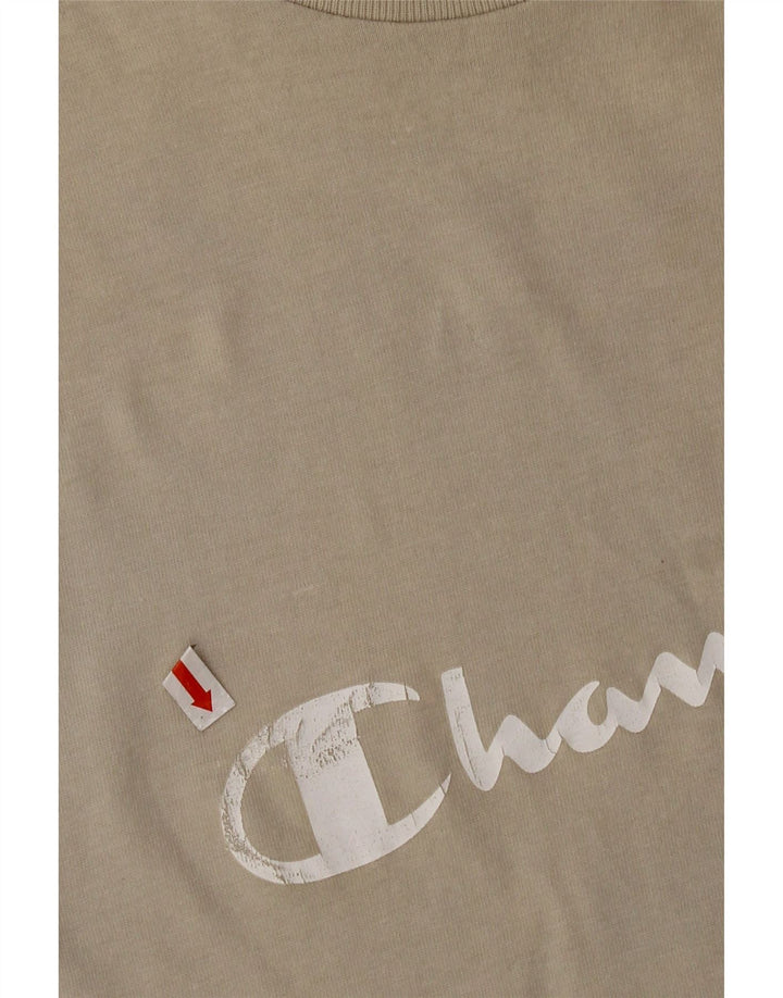 Champion Mens Graphic T-Shirt Top 2XL Grey Cotton