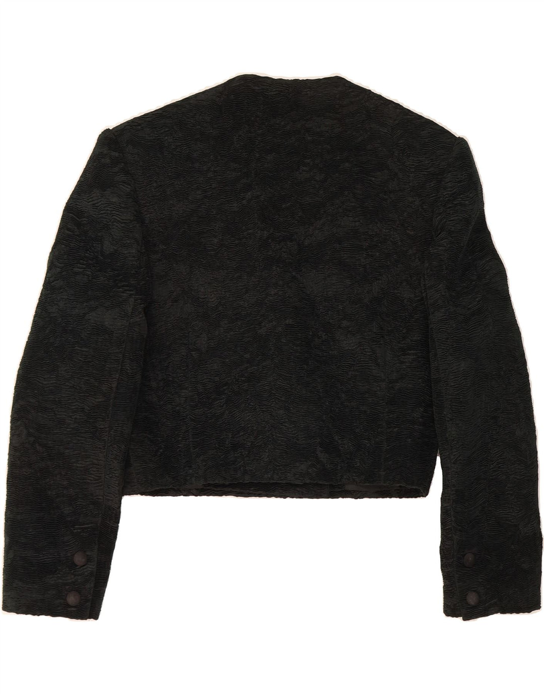 COMMA, Womens Crop Double Breasted Blazer Jacket UK 14 Medium Black Vintage Comma, and Second-Hand Comma, from Messina Hembry 