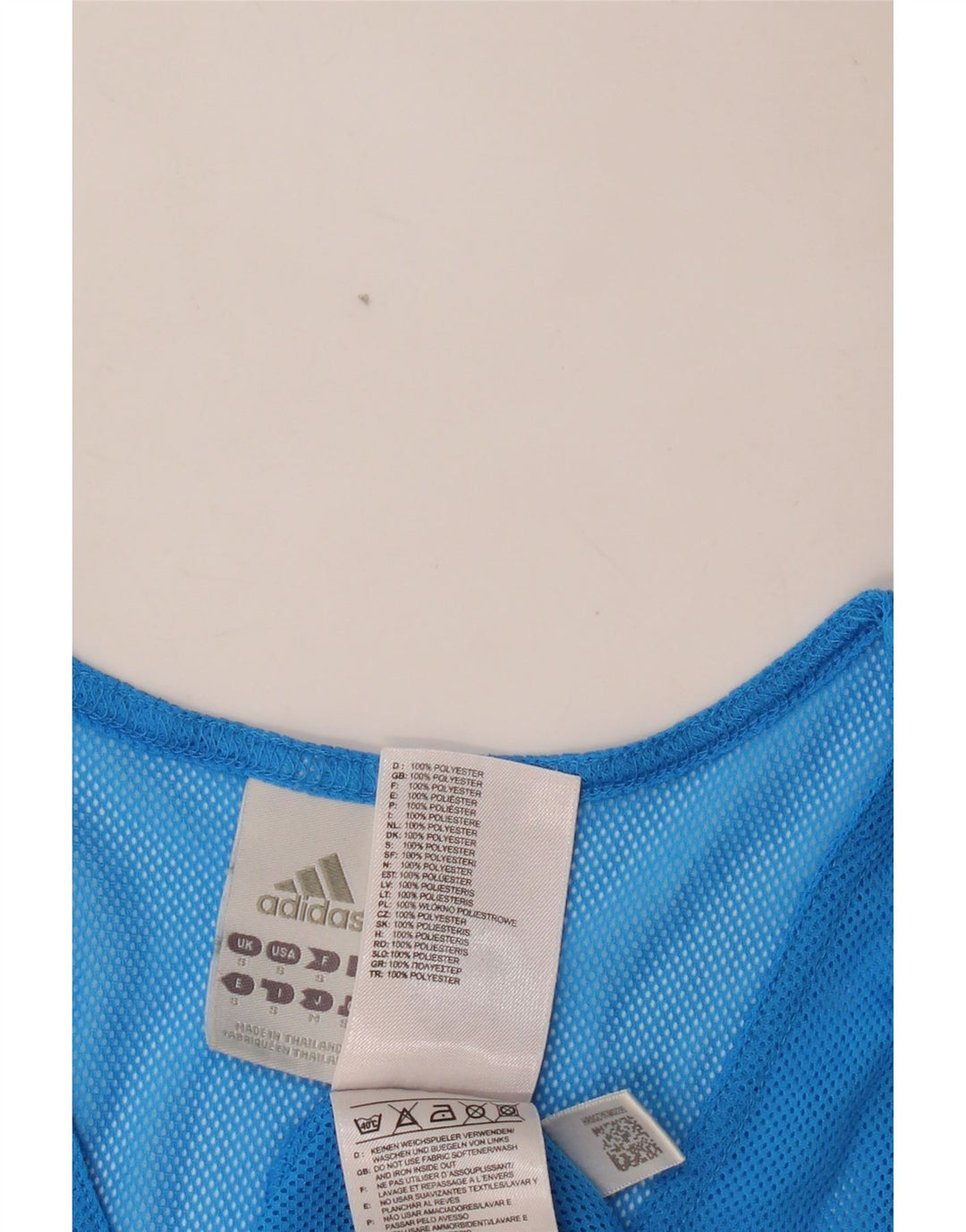 ADIDAS Mens Graphic Vest Top Small Blue Polyester