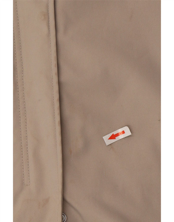 Esprit Womens Hooded Oversized Raincoat UK 6 XS Beige Polyester