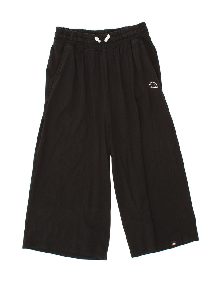 ELLESSE Womens Capri Tracksuit Trousers UK 14 Large  Black Vintage Ellesse and Second-Hand Ellesse from Messina Hembry 
