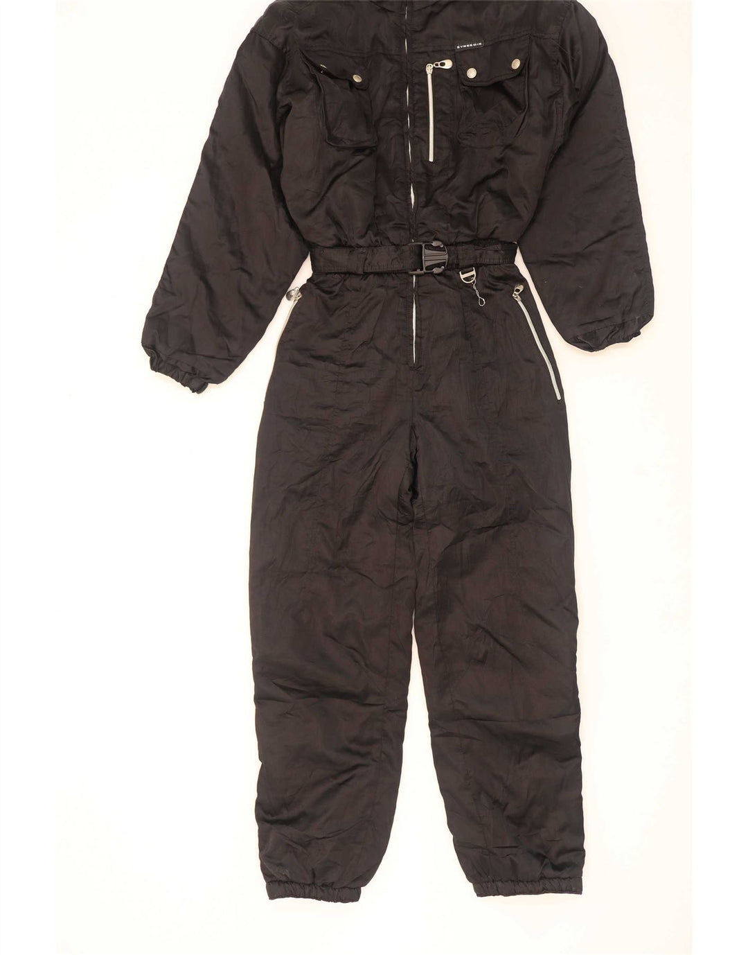 Vintage Womens Ski Jumpsuit IT 46 Large Black