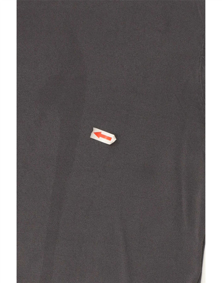 Zara Womens Top Long Sleeve UK 10 Small Grey Viscose