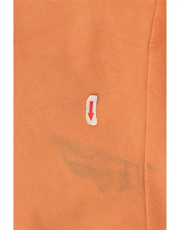 Rip Curl Womens Zip Hoodie Sweater UK 12 Medium Orange Cotton