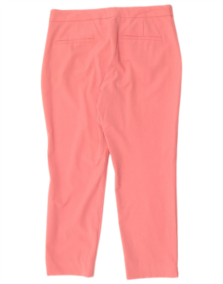 Zara Womens Straight Chino Trousers EU 40 Medium W30 L26 Pink