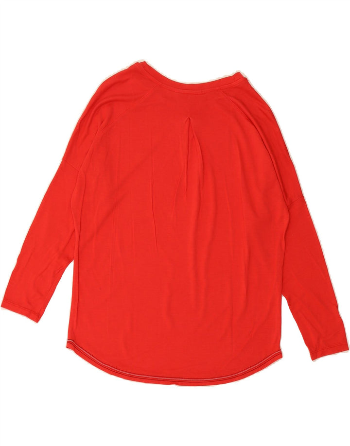 TOMMY HILFIGER Womens Oversized Top 3/4 Sleeve UK 10 Small Red Vintage Tommy Hilfiger and Second-Hand Tommy Hilfiger from Messina Hembry 