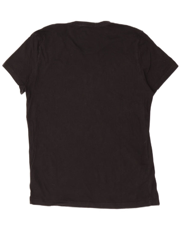 Calvin Klein Jeans Mens Graphic T-Shirt Top XL Black Cotton